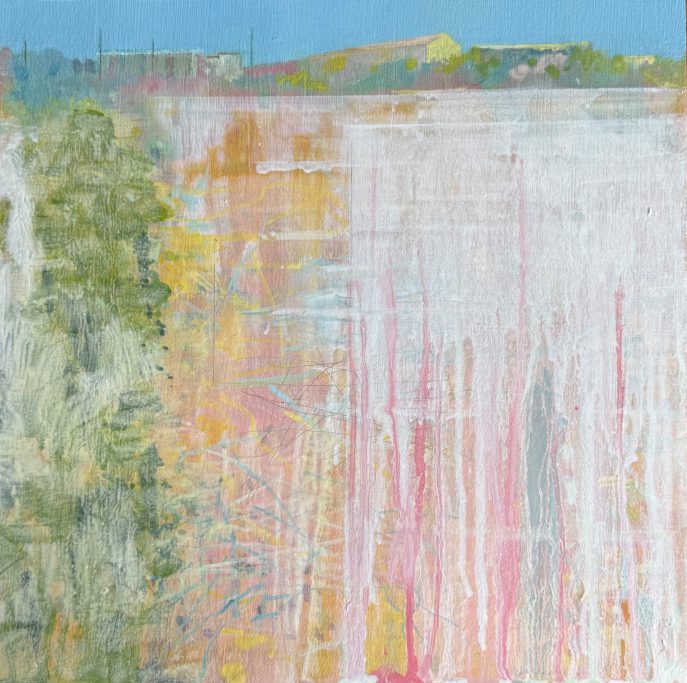 Hot Summer, field no.6 — original oil landscape painting by Simon Parker