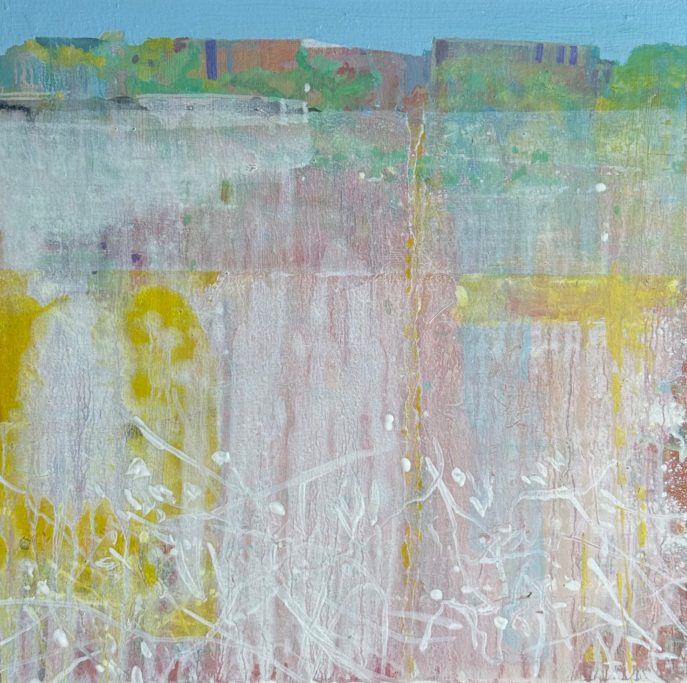 Hot Summer, field no.2 — original oil landscape painting by Simon Parker
