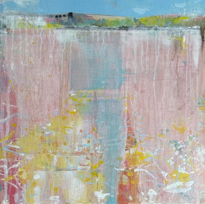 Hot Summer, field no.4 — original oil landscape painting by Simon Parker