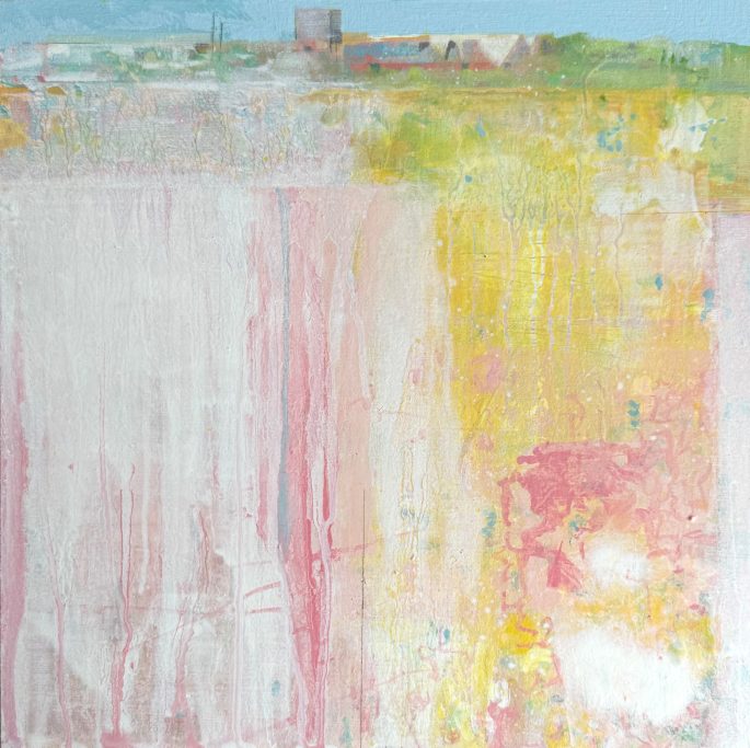 Hot Summer, field no.5 — original oil landscape painting by Simon Parker